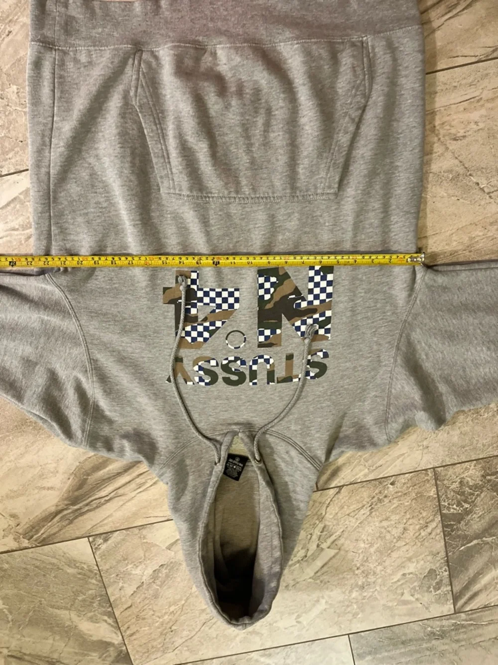 2000s Stussy Hoodie with Camo & Blue Graphic - Picture 11 of 16